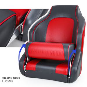 Grijs In Rood Bootzitje Met Volledig Gestoffeerd Kussen Van Hoge Kwaliteit Passagiersstoel Voor Scheepsschepen - Product Image 5