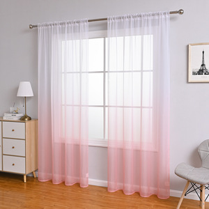 <span class=keywords><strong>Tende</strong></span> Trasparenti in Poliestere con Stampa Sfumata Arcobaleno, Moderne <span class=keywords><strong>Tende</strong></span> Decorative con Passanti per <span class=keywords><strong>Soggiorno</strong></span> - Product Image 2