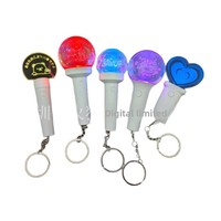Porte-clés LED en ABS semi-artisanal, mini lampe de poche, bâton lumineux clignotant style japonais-coréen, pendentif, fabriqué en Chine, pour fêtes