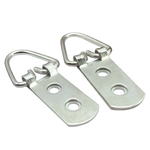 Hanweisong <b>Picture</b> <b>Frame</b> <b>Hooks</b> Cold Rolled Steel Two Eye Large Hanging Rings Indoor Use - Product Image 4