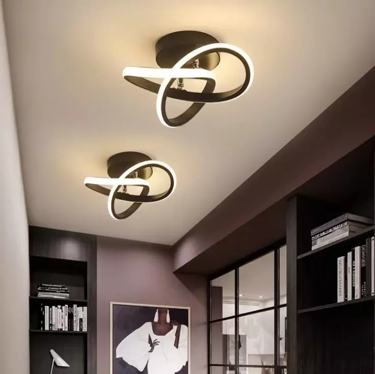 2023 Modern Nordic Light Fixtures Pop Square Acrylic Lamp Ceiling Home Decoration Hallway Corridor Led Ceiling Light · image 2