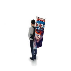 Bandera Publicitaria Promocional para Caminatas por la Playa, Impresión a Doble Cara, Bandera Tipo Mochila - Product Image 3