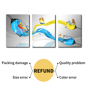 Luce di vetro di vino di lusso moderna stampa di pittura su tela pittura in <span class=keywords><strong>salotto</strong></span> - Product Image 2