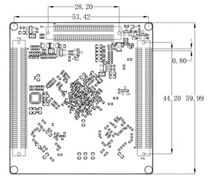IDO-SOM3908 Rockchip RK3399 ซีพียู 64 บิต 6 คอร์ แรม 4GB DDR4 หน่วยความจำ 32GB EMMC ระบบ Android 7.1 LINUX บนโมดูลบอร์ดฝังตัว SOM - Product Image 4