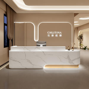 Mostradores de Recepción Comercial para Clubes Empresa Hoteles Cajas Registradoras Tienda de Ropa Pequeña Bares Vitrinas Pintadas para Comercial - Product Image 4