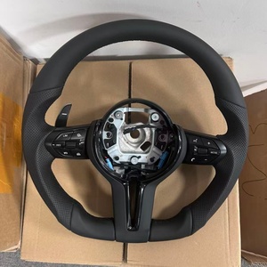 Volante de Cuero Negro para <span class=keywords><strong>BMW</strong></span> M3 E92 E87 F20 F33 F22 F01 X5 F15 X2 F39 <span class=keywords><strong>F30</strong></span> M2 E90 <span class=keywords><strong>320d</strong></span> F36 M4 F83 F10 X3 X5 F06 - Product Image 6