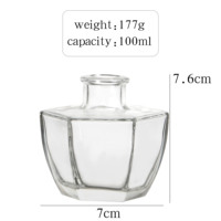 Bouteille en verre vide de 100 ml pour diffuseur de parfum à bâtonnets, personnalisable et en gros, avec impression sérigraphiée