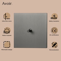 Interrupteurs et prises rétro vintage européens, britanniques, français, USB, en acier inoxydable gris mat, interrupteurs à bascule, interrupteurs muraux