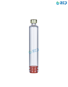 ตลับแก้วขนาด 3 มล. รูปทรงกระบอก ฝาโลหะ ผิวใส ภาชนะบรรจุอินซูลิน ชุดเต็ม - Product Image 2