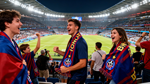 批发定制足球助威用品球迷国旗流苏围巾西班牙国旗围巾 - Product Image 2