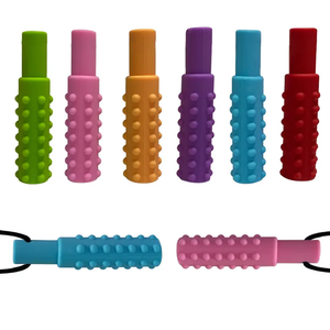 Jouet à mâcher en silicone souple pour enfants autisme sensoriel collier <span class=keywords><strong>de</strong></span> <span class=keywords><strong>sucette</strong></span> pour bébé bâton à mâcher <span class=keywords><strong>de</strong></span> dessin animé aide à réduire l'anxiété à mâcher Fidget - Product Image 6