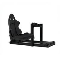 Nouveau simulateur de course automobile HanTe en aluminium avec siège – Cockpit de jeu de course automobile