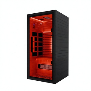 Sauna <span class=keywords><strong>de</strong></span> Madera con Vapor Seco, Bajo EMF, Lámpara <span class=keywords><strong>de</strong></span> Terapia <span class=keywords><strong>de</strong></span> Luz Roja, Materiales <span class=keywords><strong>de</strong></span> Madera <span class=keywords><strong>de</strong></span> Hemlock Canadiense, Infrarroja - Product Image 1