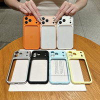 Funda Transparente con Espacio para Foto en Colores Pastel para iPhone 18 17 16 15 Pro Max, Fundas Transparentes para iPhone 18 al por Mayor