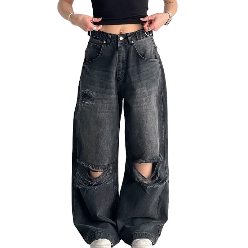 Baggy Pants Best Loose Fit Boyfriend Jeans Channel Black High