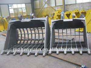 Benna a Setaccio Scheletrica per Escavatore, Accessorio per Macchinari da Costruzione per Separazione Rocce - Product Image 4