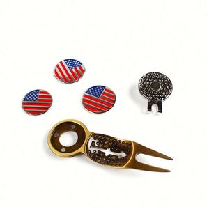 Custom Logo Golf Accessory Set with Ball Marker Divot Tool <b>Hat</b> Clip Tee for Father's Day Business Events or New Year - Product Image 4