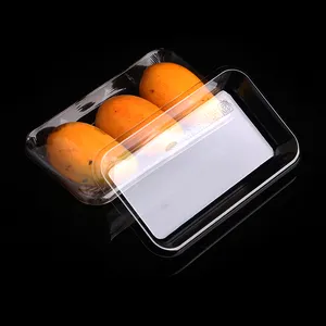 Vegetable Flat Blister Presentation Produce Tray for Fruit Clear Plastic Food Packaging Tray Disposable  Food Grade PET Misource