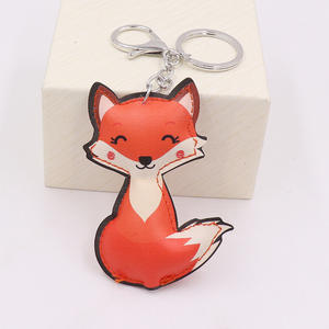 พวงกุญแจหนังแฟชั่นสุดฮิต น่ารัก รูปสัตว์น้อย จิ้งจอก ช้าง กระต่าย ของตกแต่งกระเป๋า - Product Image 3