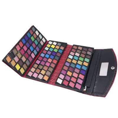 -Frontera estilo caliente 120 colores paleta de sombra de ojos 3 cuero de perla brillo mate maquillaje paleta de sombra de ojos