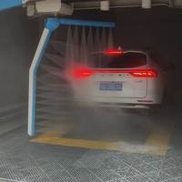 Lave-auto professionnel entièrement automatisé à bras unique, machine de lavage de voiture mobile automatique sans contact
