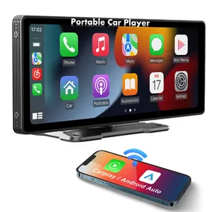Zmecar PND 10.26 "xách tay màn hình xe hơi không dây Carplay Android Auto Car đài phát thanh stereo GPS Wifi BT FM USB xách tay Carplay