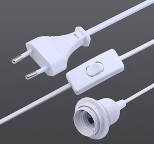 Hagood 1.8 m dây điện <span class=keywords><strong>E27</strong></span> nửa răng vít phong cách mặt dây đèn chủ EU cắm 303 chuyển đổi treo đèn <span class=keywords><strong>LED</strong></span> bóng đèn ổ cắm hộ gia đình - Product Image 2