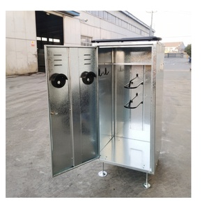 Armoire à chevaux en acier Selle Box Tack Locker Silver Saddle Box Horse Stable Horse Boxes - Product Image 6