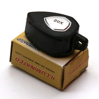 BIJIA 20x15mm Mini Microscope Jewelers Magnifiers with Powerful Doublet, Chrome Plated, Magnifying Glass Jewelry Loupe Magnif