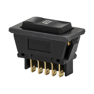 Bán Hot ASW-02D 20A Đôi Cực 5 Pin DPDT Phổ Car Power Auto Cửa Sổ Điện Chuyển Đổi Với Màu Xanh Lá Cây LED - Product Image 5