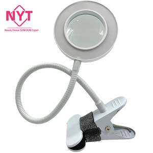 Mini studio d'artisanat mains libres Clip de bureau pour les loisirs quotidiens <span class=keywords><strong>sur</strong></span> le lit pour la lecture lampe flexible <span class=keywords><strong>loupe</strong></span> LED avec support de lumière - Product Image 1