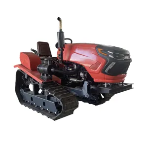 50HP 60HP Small Rubber Triangle Track Rice Farming Crawler Tractor Rice Paddy Field Mini Crawler Tractor