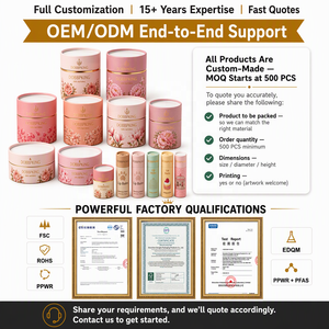 Tube en papier biodégradable de qualité alimentaire pour emballage de thé, conteneur de protéines, emballage personnalisé en <span class=keywords><strong>carton</strong></span> pour bonbons et poudres, vente en gros - Product Image 2