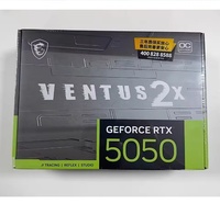 Carte graphique RTX 5050 Ventus 2X OC 8 Go GDDR6 pour PC de bureau gaming, composant informatique avec double ventilateur de refroidissement