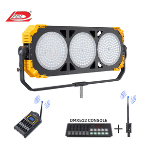 PDL 550W Éclairage LED haute puissance pour photographie et cinéma/télévision, télécommande, température de couleur 2600-6000K, construction en alliage d'aluminium - Product Image 1