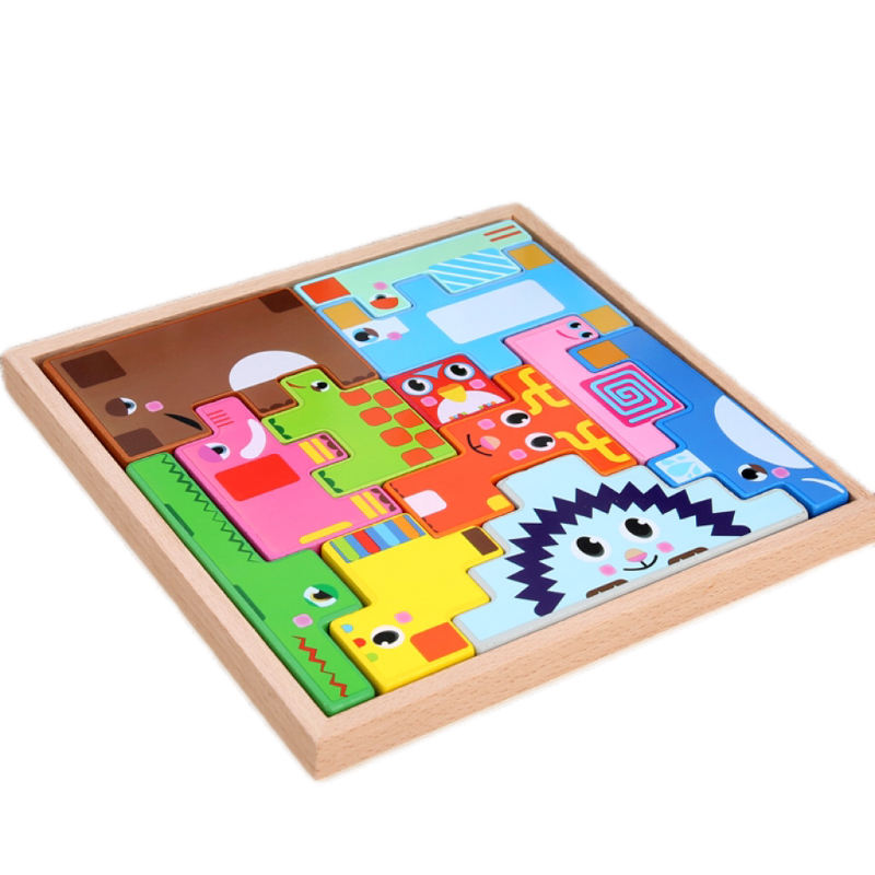 บล็อกสร้างสัตว์สามมิติ