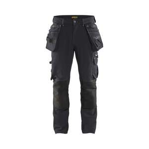 BLAKLADER - 199816449899C54 Pantalon Craftsman extensible dans les 4 sens X1900 Gris foncé/Noir-PANTALON DE TRAVAIL EAN 7330509686683 - Product Image 1