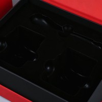 Coffret cadeau rouge avec sac fourre-tout, fermeture magnétique rigide, emballage de luxe, logo personnalisé, vente en gros
