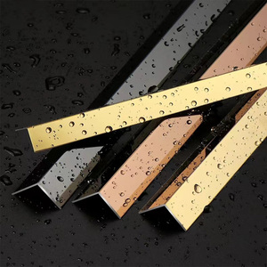 Sản Xuất Trực Tiếp Viền Góc Tường SS 201 304 Trang Trí Ngói Bằng Thép Không Gỉ Hình Chữ L - Product Image 6