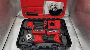 Household Brushless Angle Grinder Impact <strong>Wrench</strong> <strong>Combination</strong> <strong>Set</strong> Lithium Battery Brushless Power Tool <strong>Set</strong> - Product Image 4