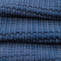 Tissu en peluche 100 % polyester brossé polaire moyen, tricoté super doux, imitation fourrure de lapin, uni ou à carreaux, pour vêtements, jouets, chaussures, avec logo personnalisé