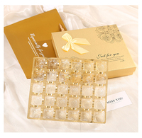 Fabrik Großhandel benutzerdefiniertes Design luxuriöse goldene Schokolade-Schachtel-Verpackung Valentinstag Schokolade-Geschenkbox mit Logo