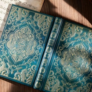 Carnet Rétro Bronzant à Rayures Horizontales, Journal de Haute Qualité Esthétique, Couverture Rigide, Style Européen Créatif, Livre de Bureau Exquis - Product Image 4