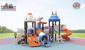 ชุดสไลเดอร์สนามเด็กเล่นสำหรับเด็กอนุบาล  ทำจากพลาสติก สำหรับใช้กลางแจ้งในสวน - Product Image 4