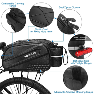 Sac de siège arrière de vélo multifonctionnel de haute qualité Boîte de <span class=keywords><strong>porte</strong></span>-bagages de vélo étanche Sac cargo Sac fourre-tout de grande capacité - Product Image 5