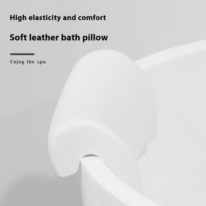 Oreiller de bain en Silicone imperméable antidérapant de luxe confortable <span class=keywords><strong>coussin</strong></span> de cou inclinable doux accessoires de <span class=keywords><strong>baignoire</strong></span> pour un usage domestique - Product Image 2
