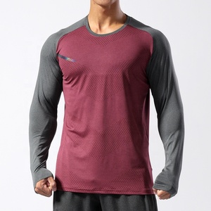 Maglietta Sportiva da Uomo Personalizzata a Maniche Lunghe con Colori a Contrasto Riflettenti ad Asciugatura Rapida per Corsa, <span class=keywords><strong>Palestra</strong></span>, Allenamento e Yoga - Product Image 6