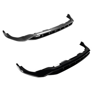 Audi Q8 SQ8 Front <b>Lip</b> <b>Splitter</b> Piano Black Carbon Fiber Texture ABS 2019-2023 Body Kit Modification - Product Image 5