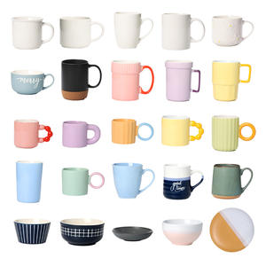 Taza de cerámica de color sólido, taza individual apta para microondas, regalo para café y té - Product Image 1