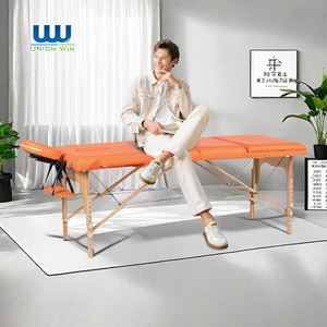 Camilla de Masaje y Tatuaje Plegable Profesional Moderna Unirelax de 3 Zonas de Madera para Salón de Belleza y Uso Doméstico con Cubierta - Product Image 1